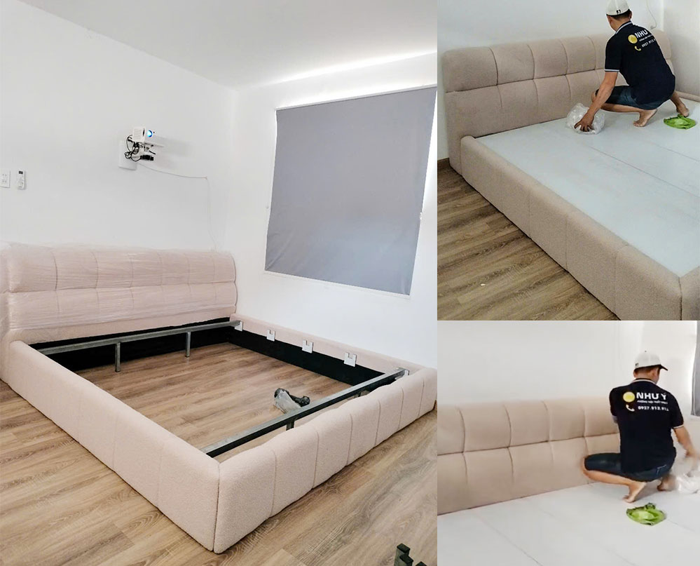 Giường Bọc Nệm bánh Mì size nhỏ NY-LXBM01 Như Ý Funi (2)