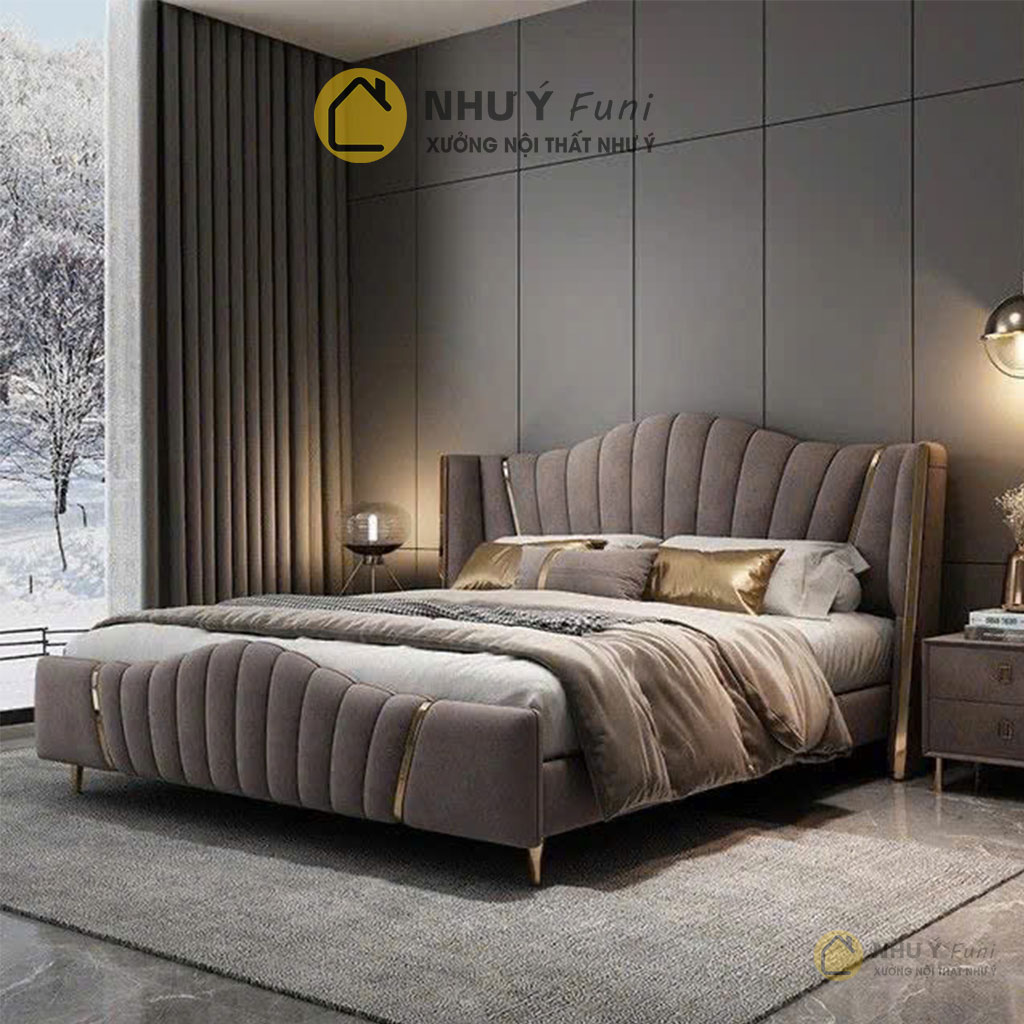 Giường Bọc Nệm Hiện Đại Cao Cấp NY-LX06