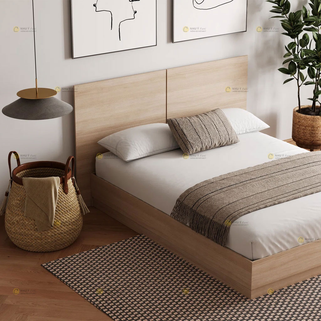 Giường MDF gỗ công nghiệp Như Ý Funi (1)