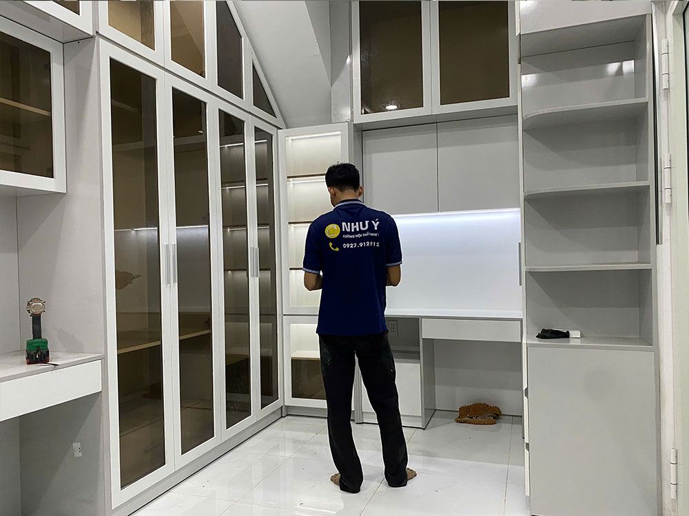 Giao Combo Giường – Tủ – Bàn Trang Điểm MDF Cho Chị Khách Hàng | Giao Lần 2 Vì Quá Ưng Mẫu Giường Trước!