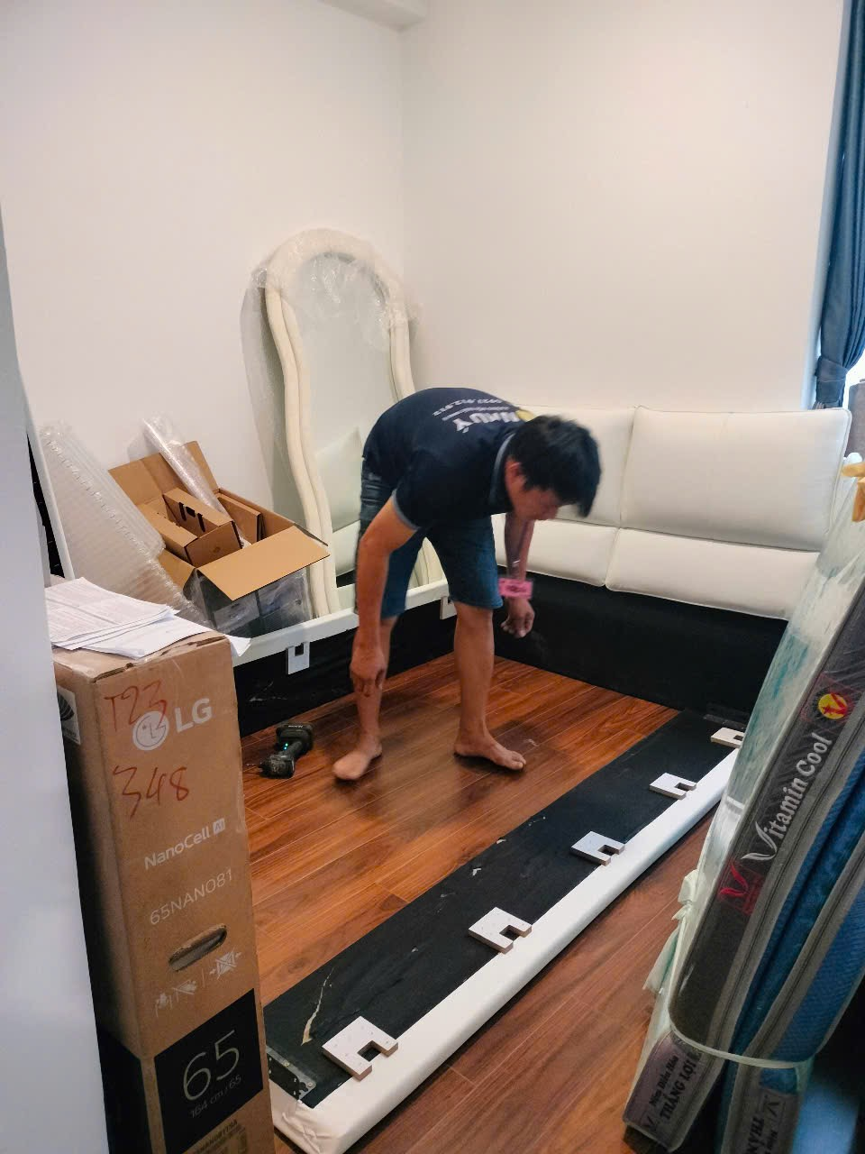 giường ngủ bọc nệm NHƯ Ý FUNI